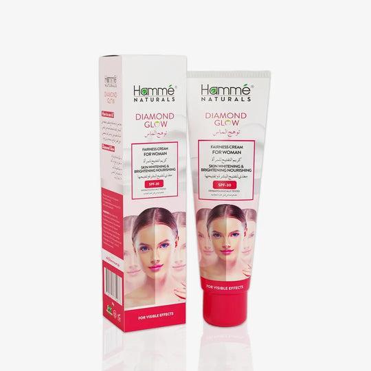 💎 Diamond Glow Fairness Cream for Women | Radiant Skin, Brightened & Protected – 50g